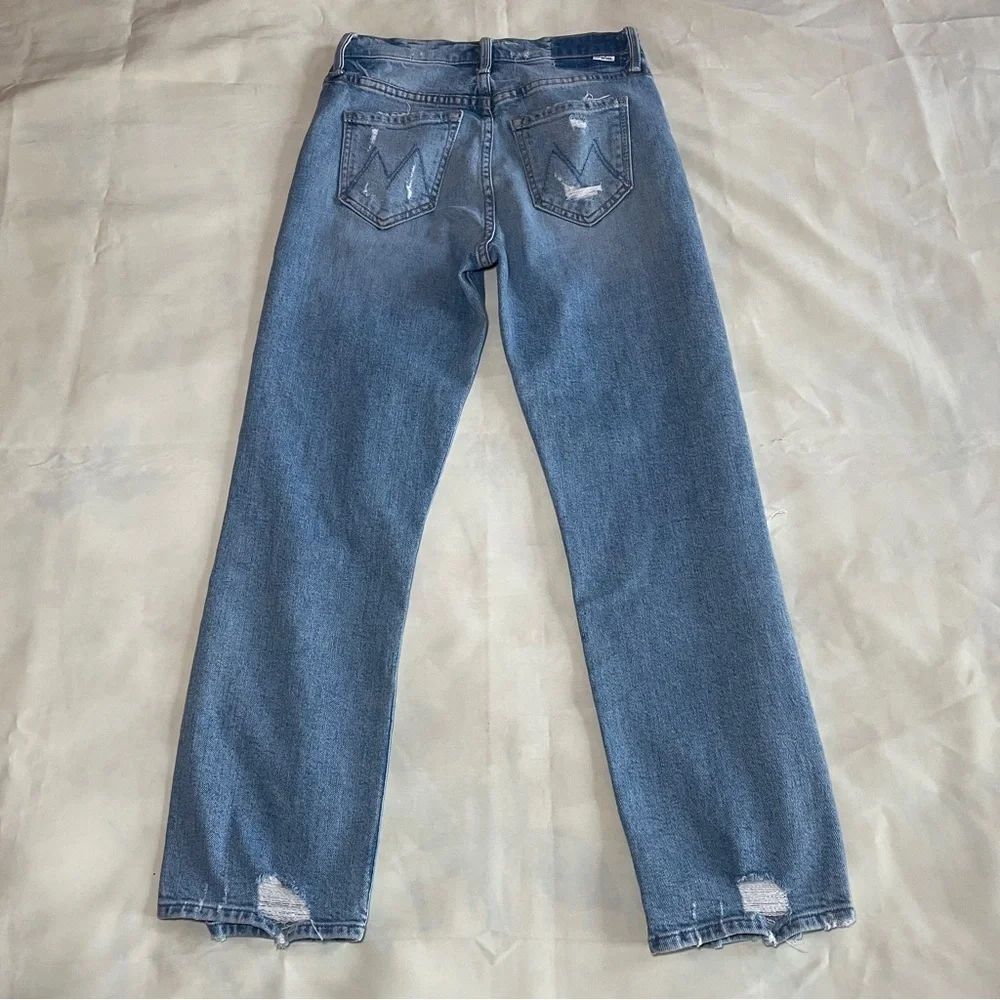 MOTHER- The Tomcat Distressed Jeans in Light Wash The Confession Size 25